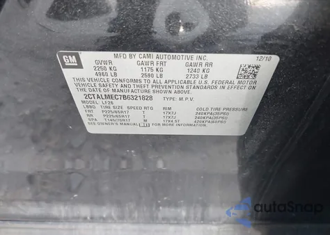 2011 GMC Terrain Sle-1 from USA, damaged, VIN 2CTALMEC7B6321828